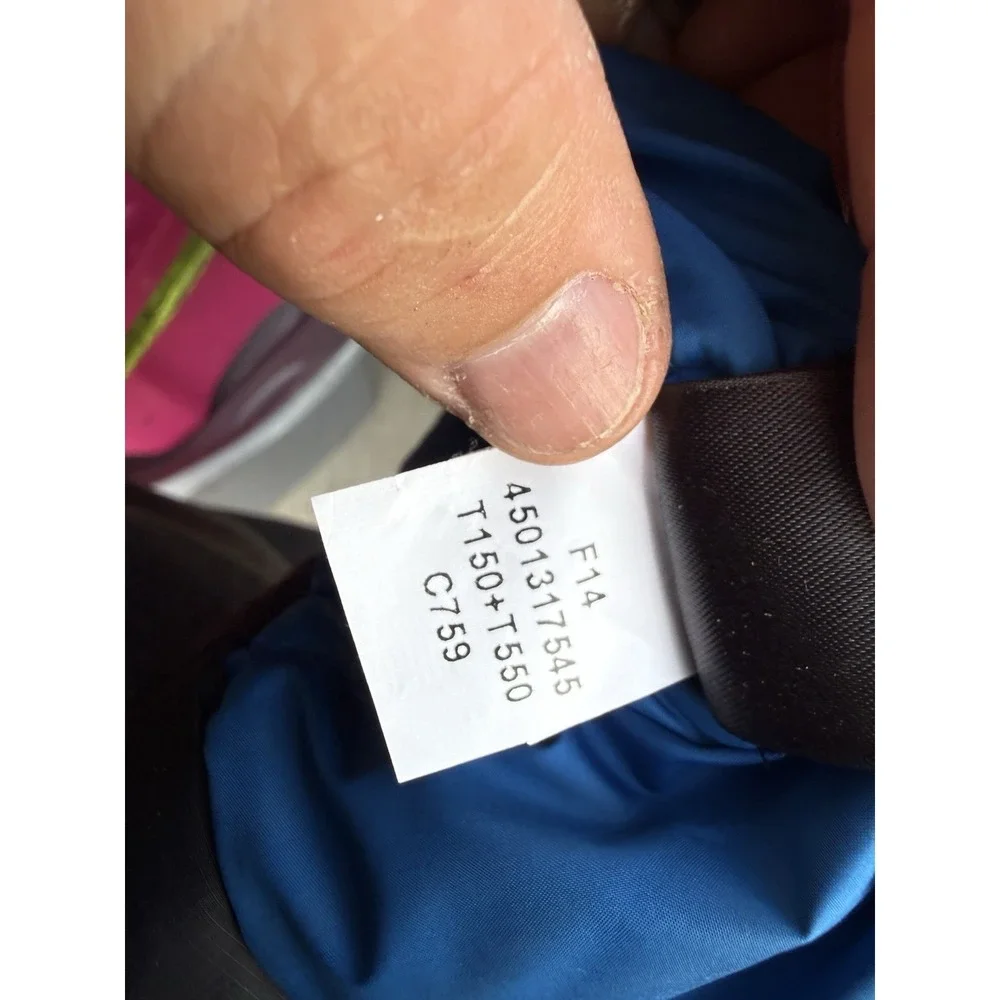 The North Face 700 Fill Down Puffer Jacket Black Blue Men's Large Coat Winter